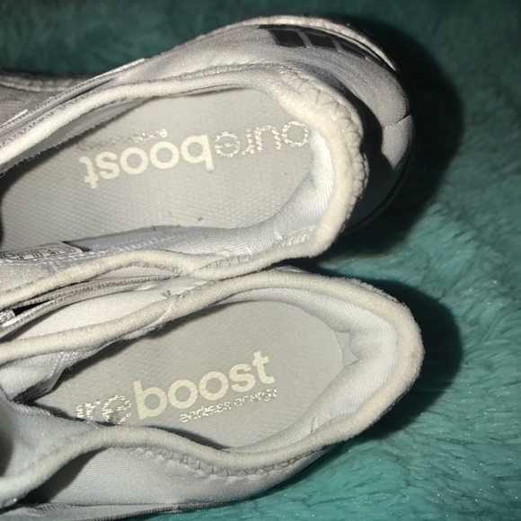 adidas Women's PureBoost Clear GreySilver Metallic - Picture 7 of 7